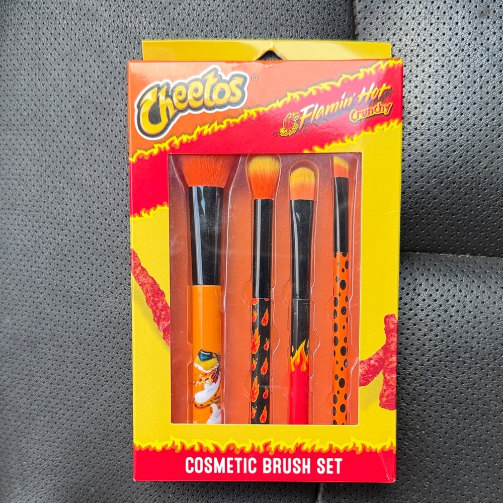 Cheetos Flamin' Hot Makeup Brush Set
